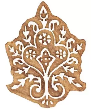 IBA Indianbeautifulart Текстильный печатный блок Азиатский блочный мотив Ручная резная деревянная печать Печать на деревянных блоках T 3 inches коричневый