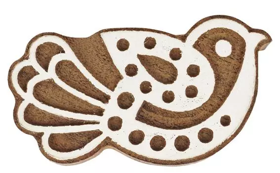 IBA Indianbeautifulart текстильный печатный блок птица ручной работы деревянный штамп печать на деревянных блоках текстильные штампы для ткани керамика 2.5 inches коричневый