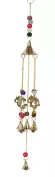 IBA Indianbeautifulart Wind Chime Good Luck Home Yard Garden Bell Уникальный Балкон Висячий Крытый Открытый 16 x 1.5 Inches разноцветный