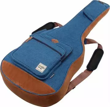 Ibanez Acoustic guitar bag with the concept of and Equipped with protective cushion individuality playfulness (denim-like blue) IAB541D-BL