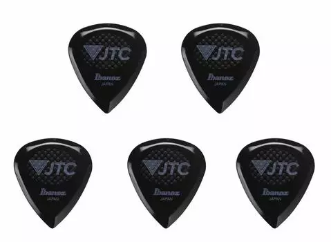Ibanez Новый материал Тритан Высокая износостойкость резиновая рукоятка медиатор для гитары [набор 5] JTC1R-ONX/черный антискользящий 2.5 мм
