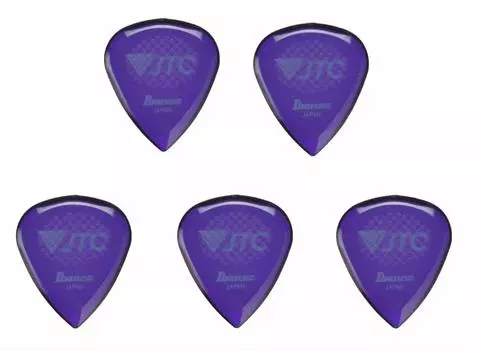 Ibanez Новый материал Тритан Высокая износостойкость резиновая рукоятка медиатор для гитары [набор 5] JTC1R-AMT/фиолетовый противоскользящий 2,5 мм