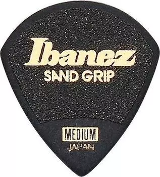 Ibanez Pick MEDIUM Sand Grip JAZZ Pick PA18MSG-BK (0.8mm) (Black)