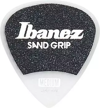 Ibanez Pick MEDIUM Sand Grip Short Teardrop PA16MSG-WH (0,80 мм) (белый)