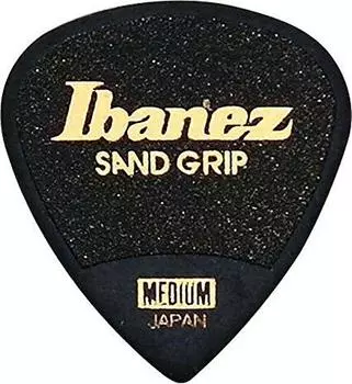 Ibanez Pick MEDIUM Sand Grip Short Teardrop PA16MSG-BK (0,80 мм) (черный)