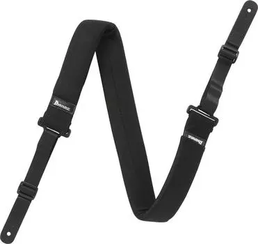 Ibanez POWERPAD Strap characterized by soft wearing comfort (Ibanez) (Black) GSF50-BK