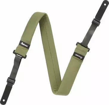 Ibanez POWERPAD strap featuring a soft wearing comfort (moss green) GSF50-MGN