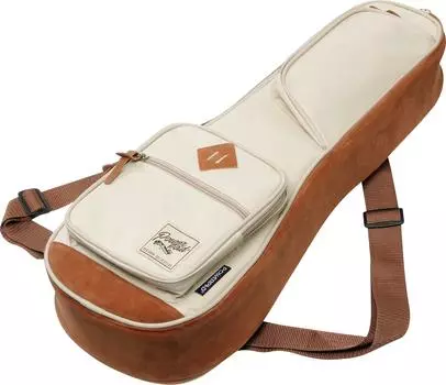 Ibanez Soprano Size Ukulele Case Equipped with Protective Both Shoulder Straps Beige Cushion, IUBS542-BE