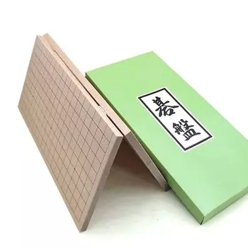 Ibaraki Mokko Wooden Go Thin and Go Shin Katsura 5 Go Board Толщина доски примерно 13 мм, портативная, 19-позиционная доска, нет. (Агатис Вуд),