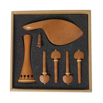 ibasenice 44 Full-Size Wooden Violin Kit with Tuners, Tailpiece, Chin Rest, and Endpin Accessories