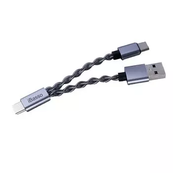 iBasso Audio CB19 iBasso Audio Отдельный кабель питания OTG USB-Type C Dongle DAC Блок питания Адаптер Прочный портативный усилитель ЦАП с серебряным покрытием