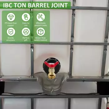 IBC Бак Адаптер Кран Фильтр Крупная Резьба на 1/2 Соединитель Сменный Клапан Соединитель Садового Шланга Кран Безопасный Кран