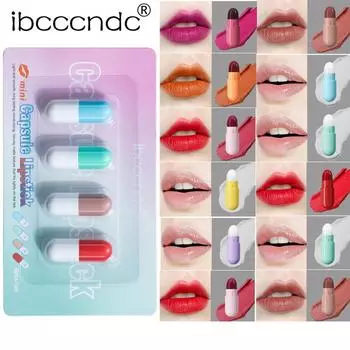Ibcccndc Капсульная губная помада Легко раскрашивается Креативный набор помад Мини-помада Помада 01