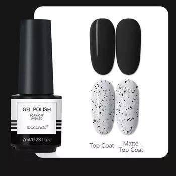Ibcccndc Клей для ногтей Клей для фототерапии Магазин ногтей Специальный чистый черный клей для ногтей Верхнее покрытие Матовое верхнее покрытие