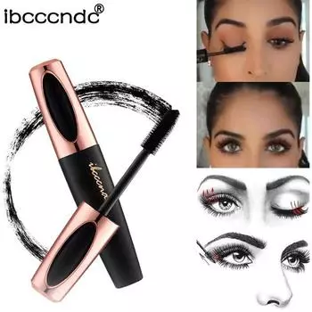 Ibcccndc Mascara Plump 4D Водонепроницаемая толстая подкручивающаяся тонкая тушь для ресниц