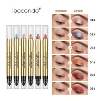 Ibcccndc The New Eye Shadow Stick Highlights The Earth Shadow Pen Прикосновение формирующего трансграничного двустороннего карандаша для теней для век 01