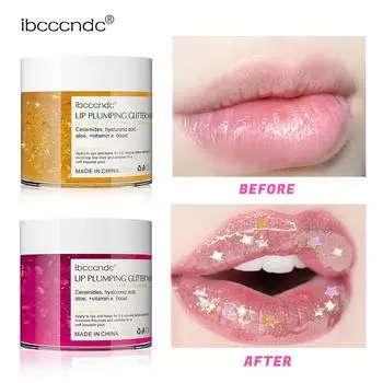 Ibcccndc Увеличение губ Пленка для губ Блеск Улучшение губ Осветление морщин на губах Увлажнение Увеличение объема губ 30ml розовый