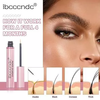 Ibcccndc Жидкая тушь для бровей для утолщения и похудения 5ML