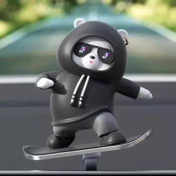 Ibea реквизит для салона автомобиля, раздвижная фигурка медведя Superboard, черная, 1 шт., корейский автомобильный аксессуар