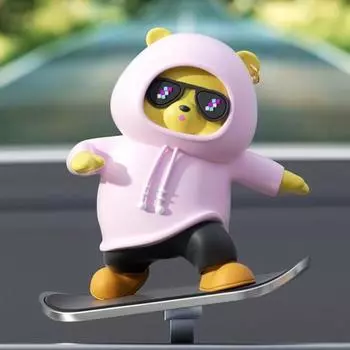 Ibea реквизит для салона автомобиля, раздвижная фигурка медведя Superboard, красная, 1 шт., корейский автомобильный аксессуар