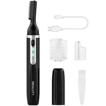 Ibealuty Бритва для бровей для мужчин и бровей на лице, волосы 2024 года, новинка для мужчин, светодиодная подсветка для бровей на лице, нежелательные волосы, подходит для всего тела