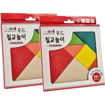 Ibis Wood Tangram 12432 2p, Корейские популярные головоломки