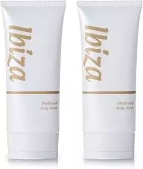 IBIZA Body Scrub Set of 2 Delicate Zones Blackheads Back Acne Rough Butt VIO Подмышки Локти Колени IBIZA Quasi-drugs