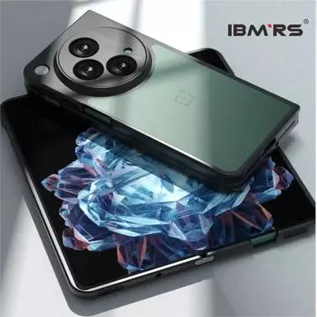 IBMRS для Oppo Find N3/OnePlus Открытый противоударный складной чехол, матовый прозрачный противоударный защитный чехол matte black матовый черный