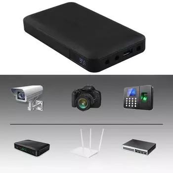 ИБП 12 В-15 В Входной ЖК-экран для мониторинга, резервное питание, 4 розетки, зарядка через USB, источник бесперебойного питания