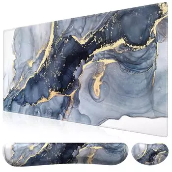 iCasso Коврик для мыши подставка под запястье набор 90x40 см большой игровой коврик для мыши с эффектом памяти для клавиатуры и мыши подушка для запястья длина эргономичный подлокотник снижение усталости