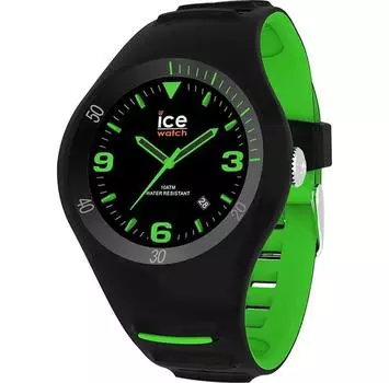 Ice часы P. Leclercq Black Green Medium 3H часы