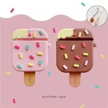 ICE CREAM для AirPods 1 2 3 Чехол Силиконовый Защитный Чехол для наушников Чехол для AirPods Чехол для AirPods Pro for airpods 1or2