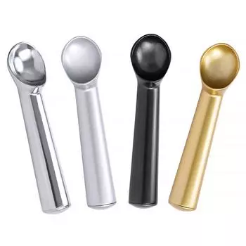 Ice Cream Scoop Ice Cream Spoon Anti-Freeze Ice Cream Scooper Aluminum Alloy Cookie Spoon Multifunctional for Cookie Ice Cream A