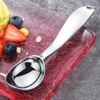 Ice Cream Scoop Stainless Steel Spoon Ice Ball Mold Non-Stick Potatoes Watermelon Ice Cream Digger Scoop Tools