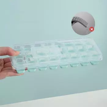 Ice Cube Mold 24 Cells with Lid Ice Storage Box Container Ice Cube Maker Mould for Ice Cream Party Whiskey Cocktail Cold Drink