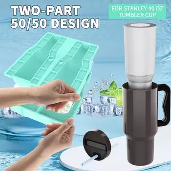 Ice Cube Tray for 40 oz Tumbler Cup Silicone Ice Cube Molds Dishwasher Safe Ice Maker Mold Easy Release Silicone Ice Molds BPA розовый