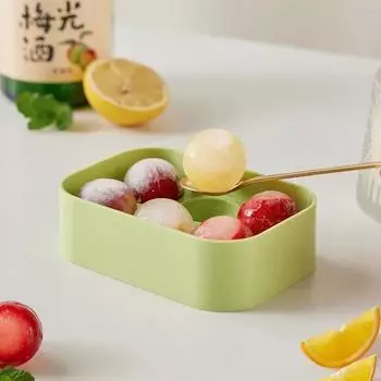 Ice Cube Trays Silicone Ice Cube Tray for Freezer Round Ice Cube Molds Easy Release Ice Cube Maker for Whiskey Cocktail белый