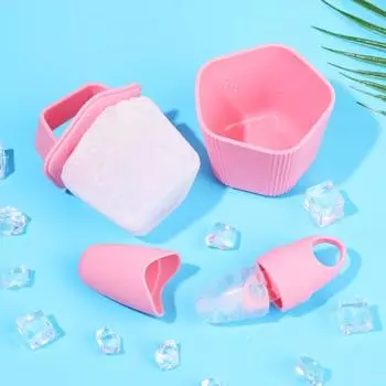 Ice Globe Contour Lifting Skin Care Massage Подставка для кубиков льда Beauty Tool Ice Balls Mould Face Massager purple-FACE