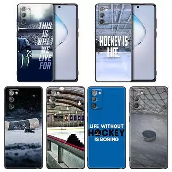 Хоккей с шайбой, бассейн, спорт, Samsung Galaxy A91, A73, A72, A71, A53, A52, A7, M62, M22, M30s, M31s, M33, M52, F23, F41, F42, 5G, мягкий черный чехол для телефона Samsung F23