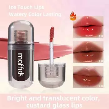 Ice Night Mirror Lip Glaze Увлажняющий легкий стойкий увлажняющий водостойкий антипригарный стаканчик Не выцветает стеклянный блеск для губ Косметика