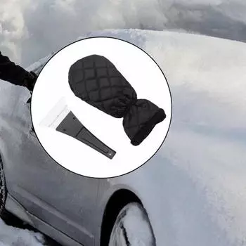 Ice Scrapers Mitt Glove Snow Shovels for Cleaning The Vehicle Roof чёрный