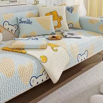 Ice Silk Sofa Cushion Summer Summer Seat Cushion for Summer Cool Pad Simple Non-Slip Four Seasons Universal Cover Thickened 70*70cm