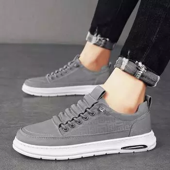 Ice silk umbrella cloth men s shoes casual breathable board shoes spring and summer 2024 new student teen trendy shoes men 39