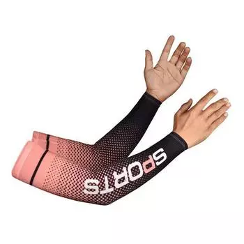 Ice Sleeve Sun Protection for Men and Women Sleeve Covers Arm Sleeve Summer Ice Silk Sun Protection Oversleeves Outdoor Arm Guard Sports Sleeves Orange All yards
