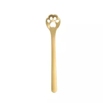 Ice Tea Dog Cat Paw Dessert Stainless Steel Milk Spoon Teaspoon Coffee Stirrers Stirring Tool Hollow Cat Paw
