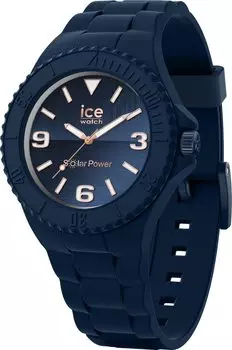 ICE WATCH Часы Solar Ice Generation из силиконовой резины, водонепроницаемые, 10 АТМ, популярный бренд, темно-синий, ограниченный тираж 020632, мужские [Товар] синий