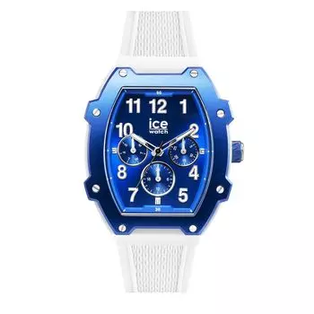 Ice Watch Genuine Watch Ice Boliday White Blue 023313 Силиконовый ремень [Ice Watch] [ICE boliday] Мужские многофункциональные