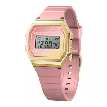 ICE WATCH Официально импортированные часы ICE digit retro sunset 32 мм силиконовый резиновый ремешок 022715 женские коралловые Dreamscape
