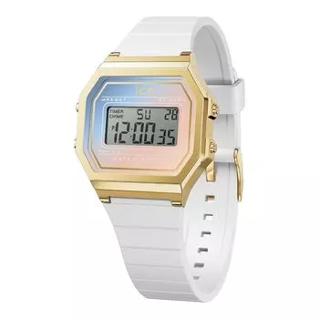 ICE WATCH официальные импортные часы ICE Digit Sunset 32 мм силиконовый резиновый ремешок 022718 белый Majestic женские
