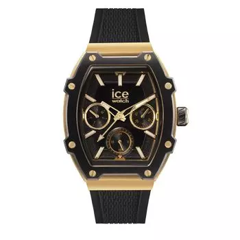 Ice Watch подлинный Ice Boliday черное золото 022865 силиконовый ремень [Ice Watch] женский многофункциональный